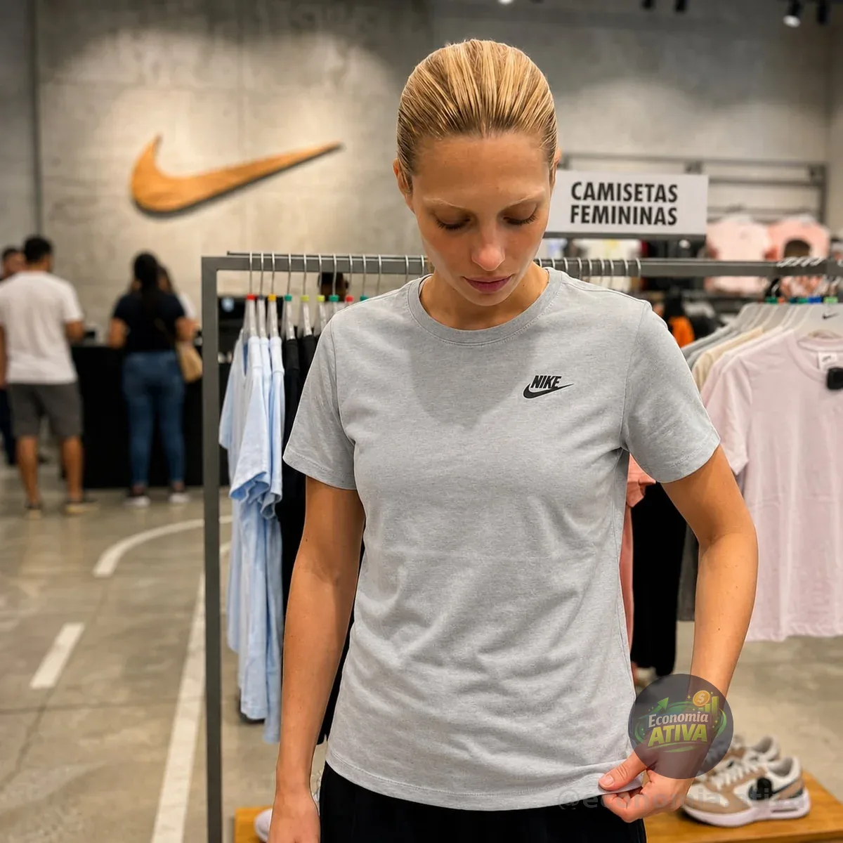 MENINAS, NIKE COM LOGO MINIMALISTA 😍