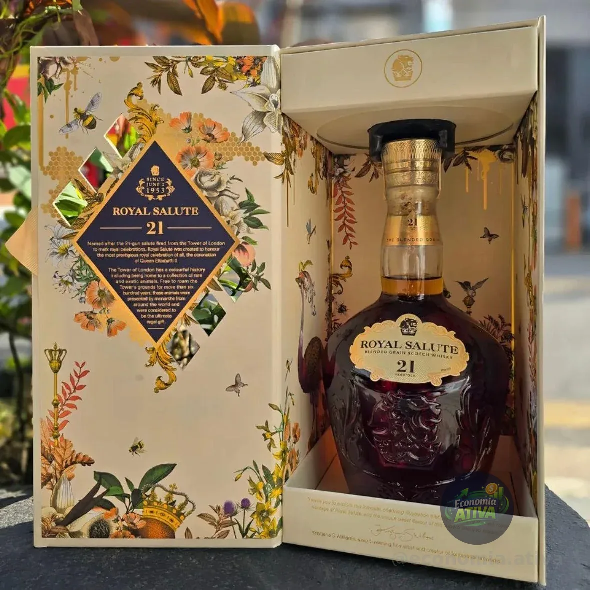 Whisky Escocês Blended 21 Anos Royal Salute The Blended Grain Garrafa 700ml