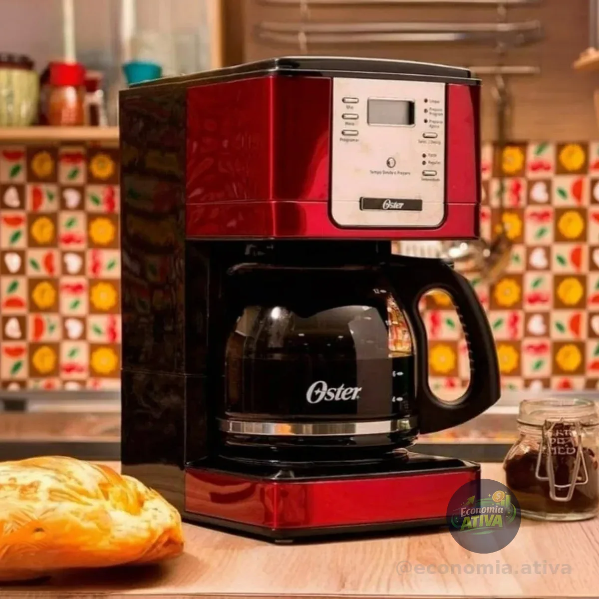 Oster Cafeteira Flavor Programável, Vermelha, 220v,
