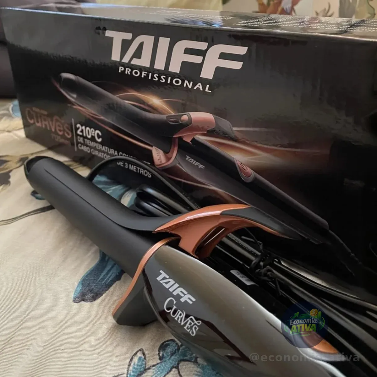 Modelador de Cachos Taiff Elegance Curves Cerâmica 210ºC