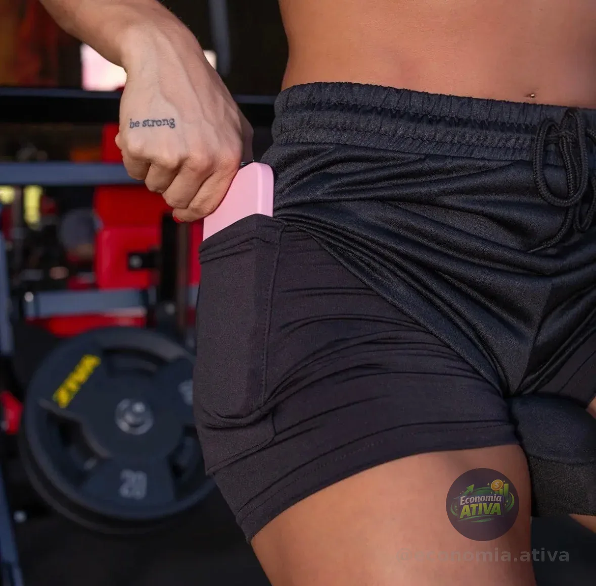 Kit 3 Shorts Duplo Feminino 2 Em 1 Esportivo Suplex Academia