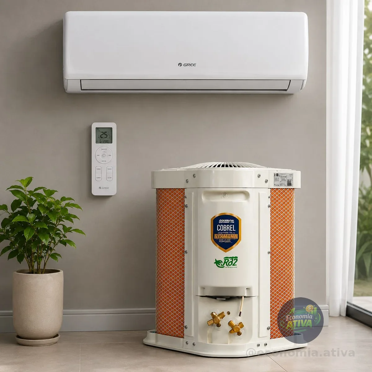 Ar Condicionado Split Hi Wall Inverter Gree G-Top Auto 12000 BTU/h Quente e Frio CB574N09300 – 220 Volts