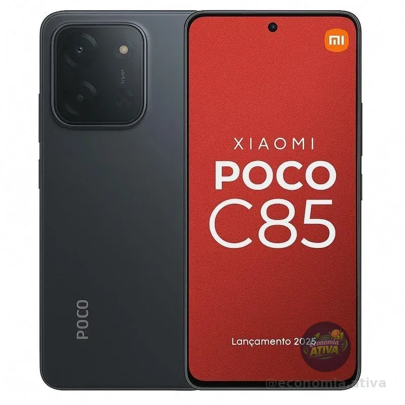 Poco C85 NFC Preto 8GB RAM 256GB ROM