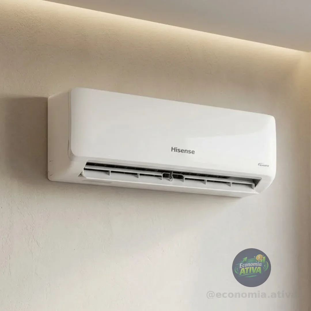 AR CONDICIONADO SPLIT INVERTER HISENSE R-32 HI-WALL 9000 BTUS QUENTE E FRIO WI-FI 220V