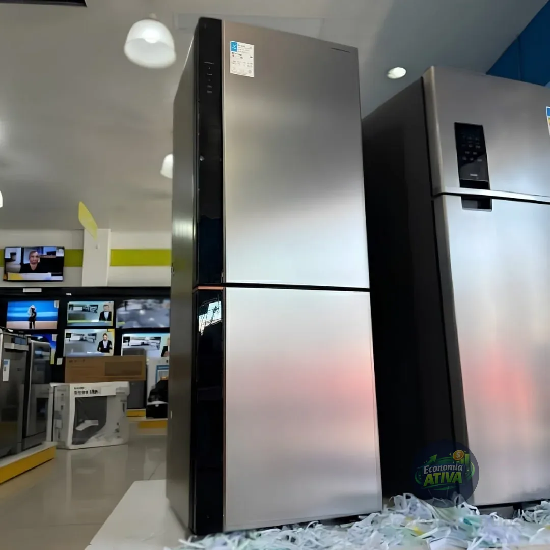 Geladeira Inteligente B= Smart Brastemp Frost Free Inverse 500 Litros Cor Inox - BRE66AK Bivolt