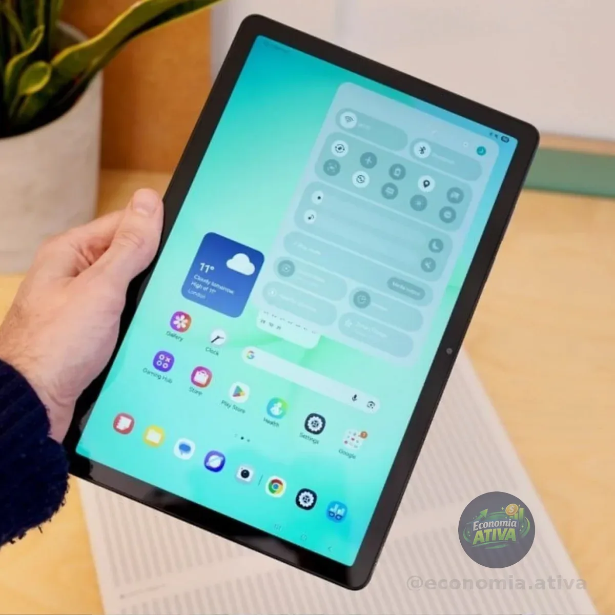 Tablet Galaxy Tab A11+ 11 Polegadas Android 16 128GB Octa-Core Wi-Fi 8MP Samsung