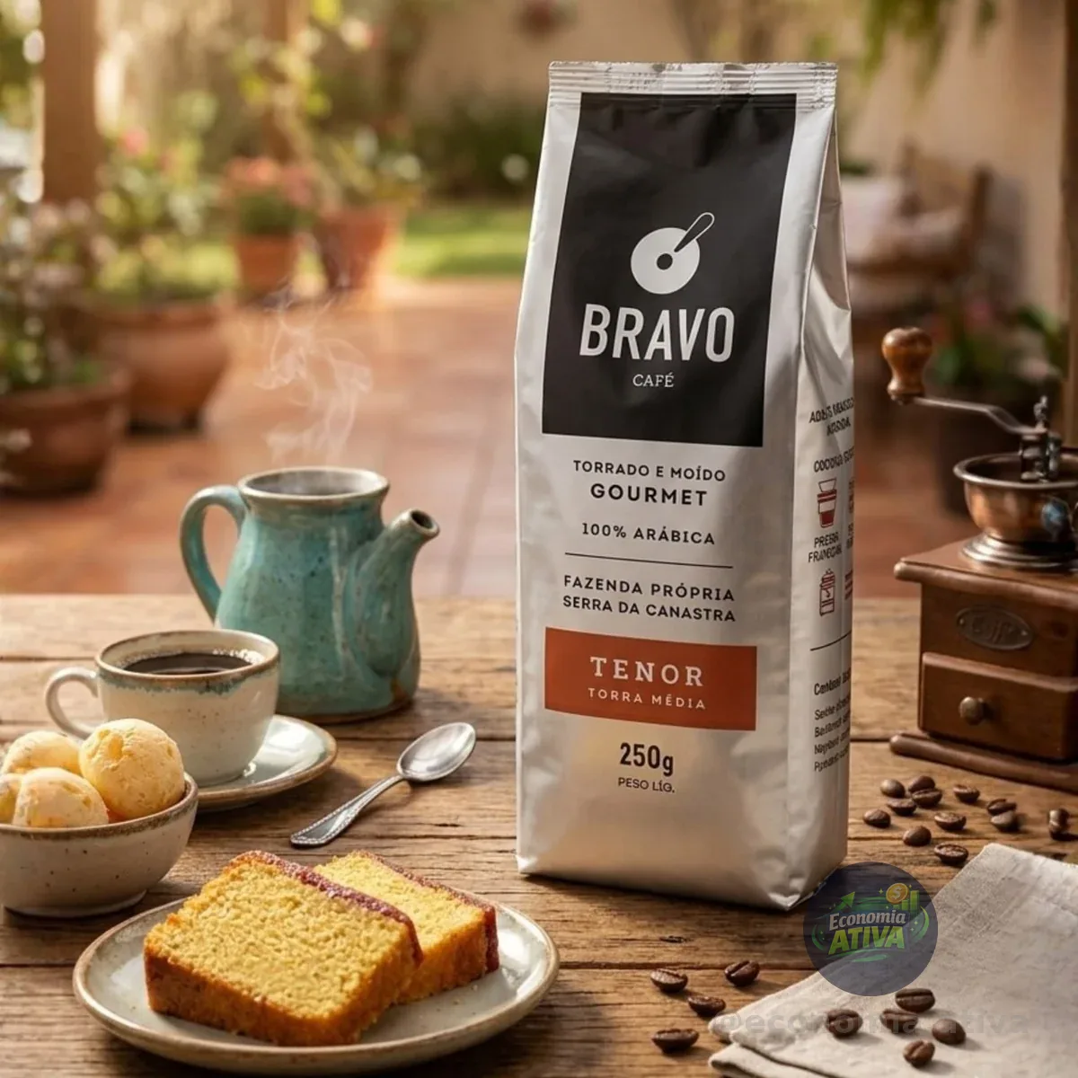 Bravo Café Café Tenor Torrado E Moído Frutas Vermelhas 250G Pacote De 1