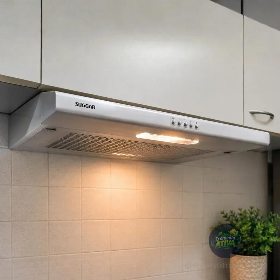 SUGGAR DEPURADOR DE AR SLIM C/MANTA 60CM PRATA 3 VELOCIDADES 110V DI601PR