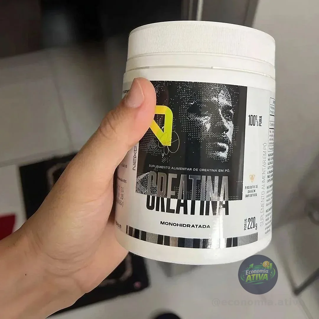 Creatina Pote - Monohidratada - 100% Pura 220g- Next10 Sem Sabor