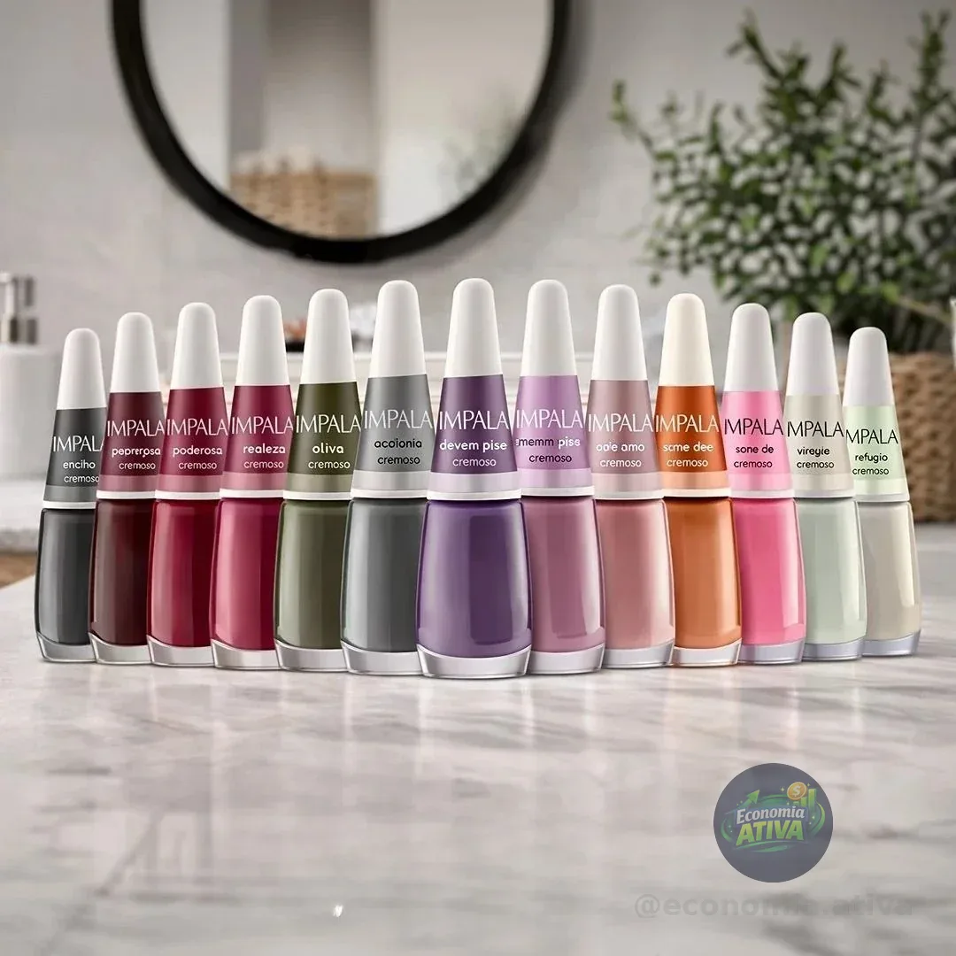 Kit 15 Esmaltes Sortidos Impala Coleção Cores Da Sua Moda Cor Colorido