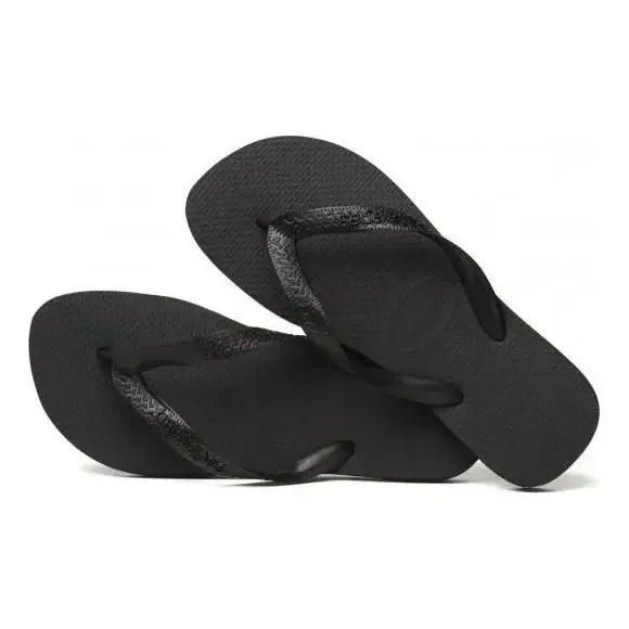 Chinelo Havaianas Top Branco Masculino E Feminino - Cores Preto Top