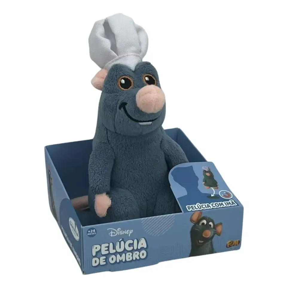 Pelúcia Fun Divirta-se Disney Remy Rato Pequeno Cinza