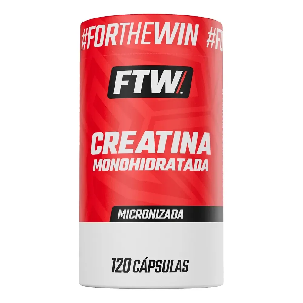 Creatina Monohidratada Micronizada Pote 120 Cápsulas - Ftw Sem Sabor