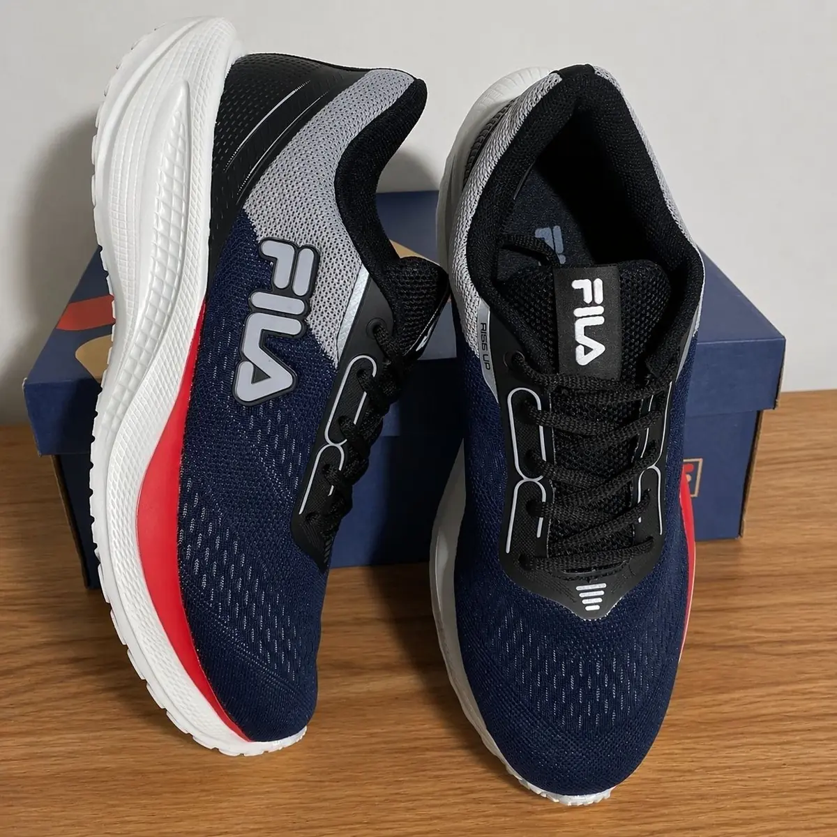 Tênis Fila Rise Up Masculino Confortável Mesh Leve Esportivo