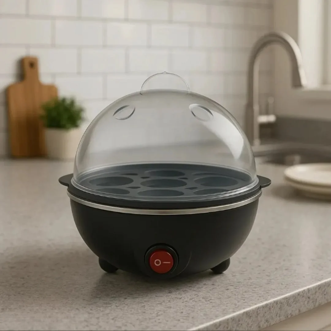Cozedor De Ovos Elétrico Portátil Cozinha À Vapor Cor Variada Preto 127v 50~60 Hz