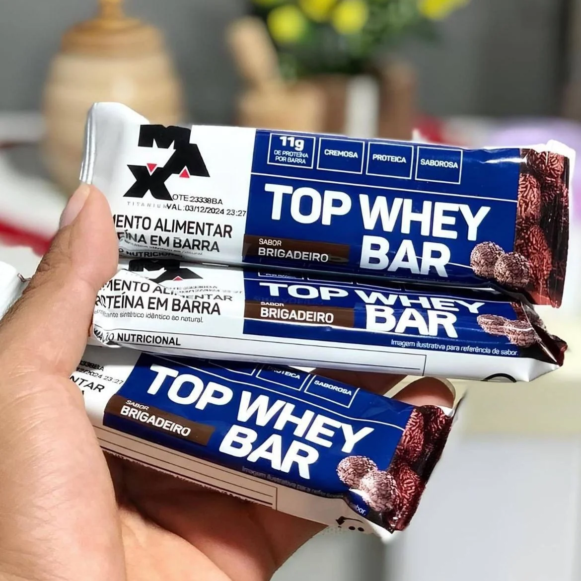 Max Titanium Top Whey Bar 12 Unidades De 41G