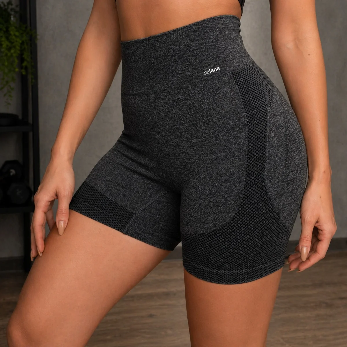Short Selene Push Up Sem Transparência Levanta Bumbum  (4 cores)