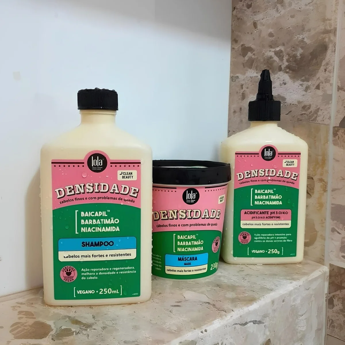 Lola Cosmetics Kit Lola Densidade: Shampoo + Acidificante + Máscara