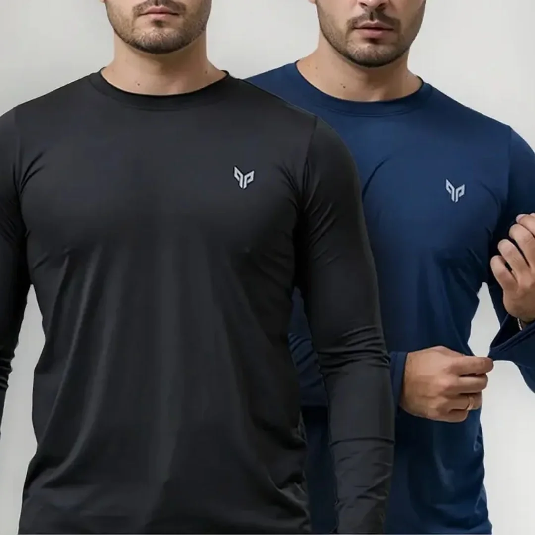 Kit 2 Camisa Camiseta Proteção Uvb50 Blusa Térmica Masculina