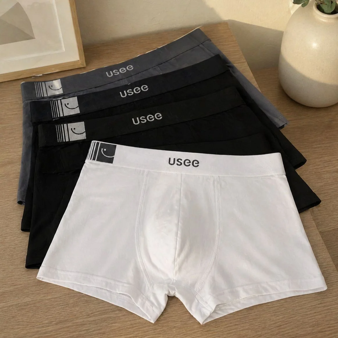 Kit Com 10 Cuecas Boxer Microfibra Adulto Usee Brasil