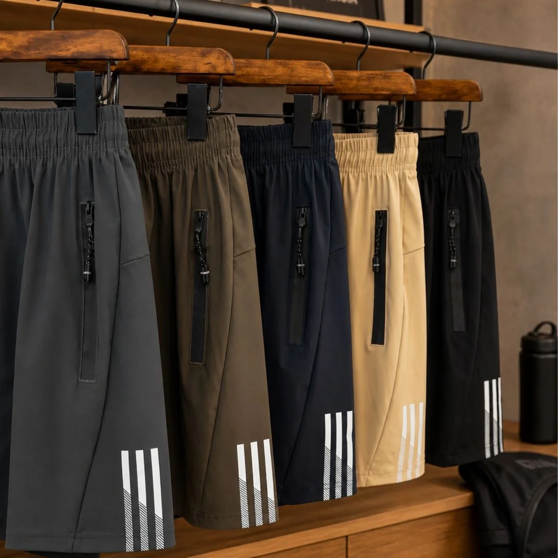 Kit com 3 Bermudas Seda