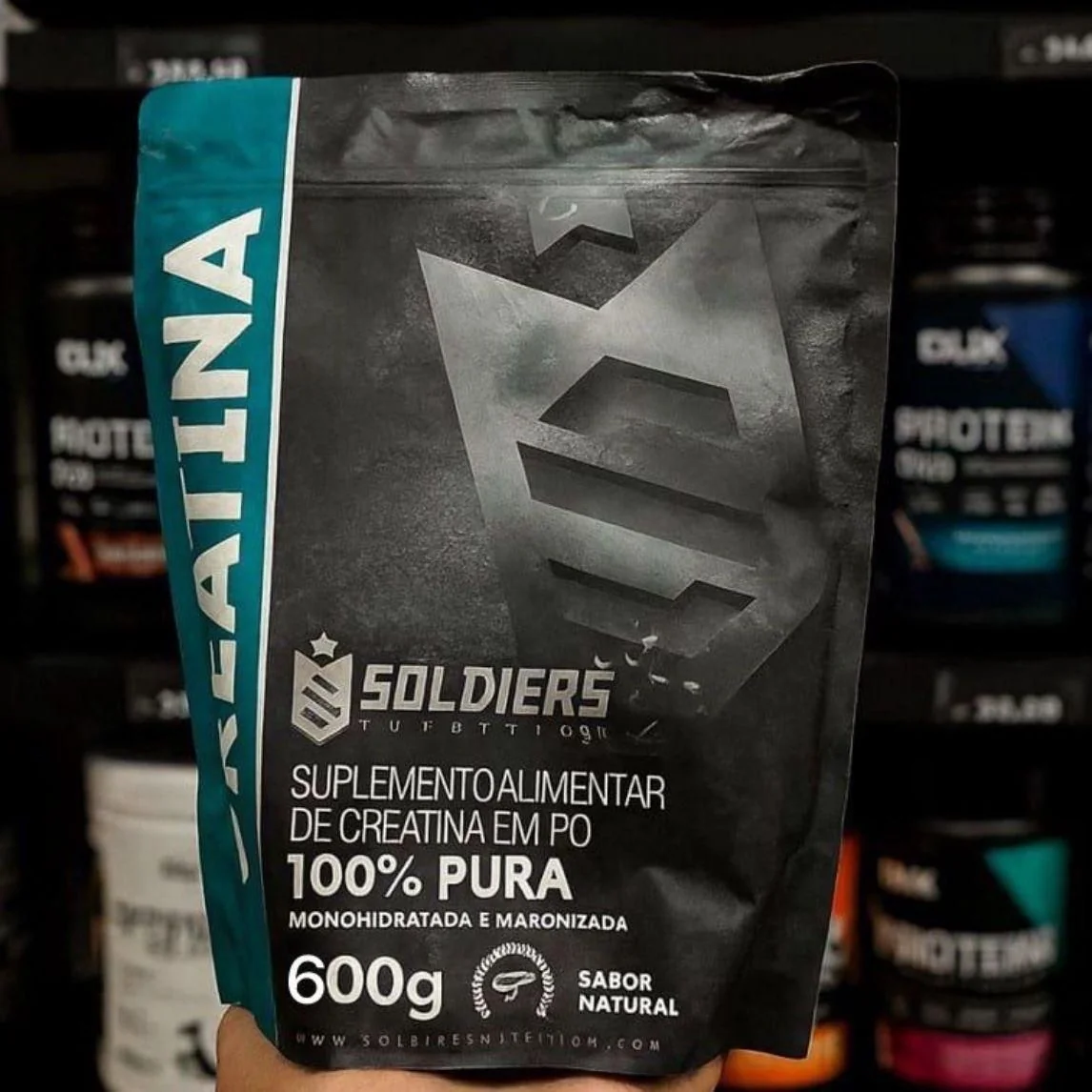 Creatina Monohidratada 600g - 100% Pura Importada - Soldiers Nutrition