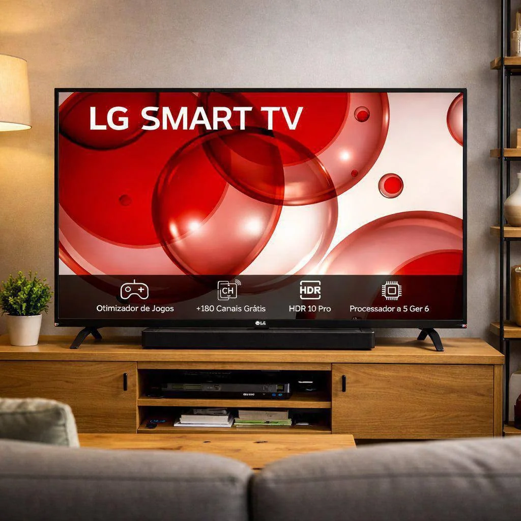 Smart Tv Profissional LG 43  Full Hd Processador A5 Ger6 Ai Alexa Integrada Webos 23  43lr671c-b