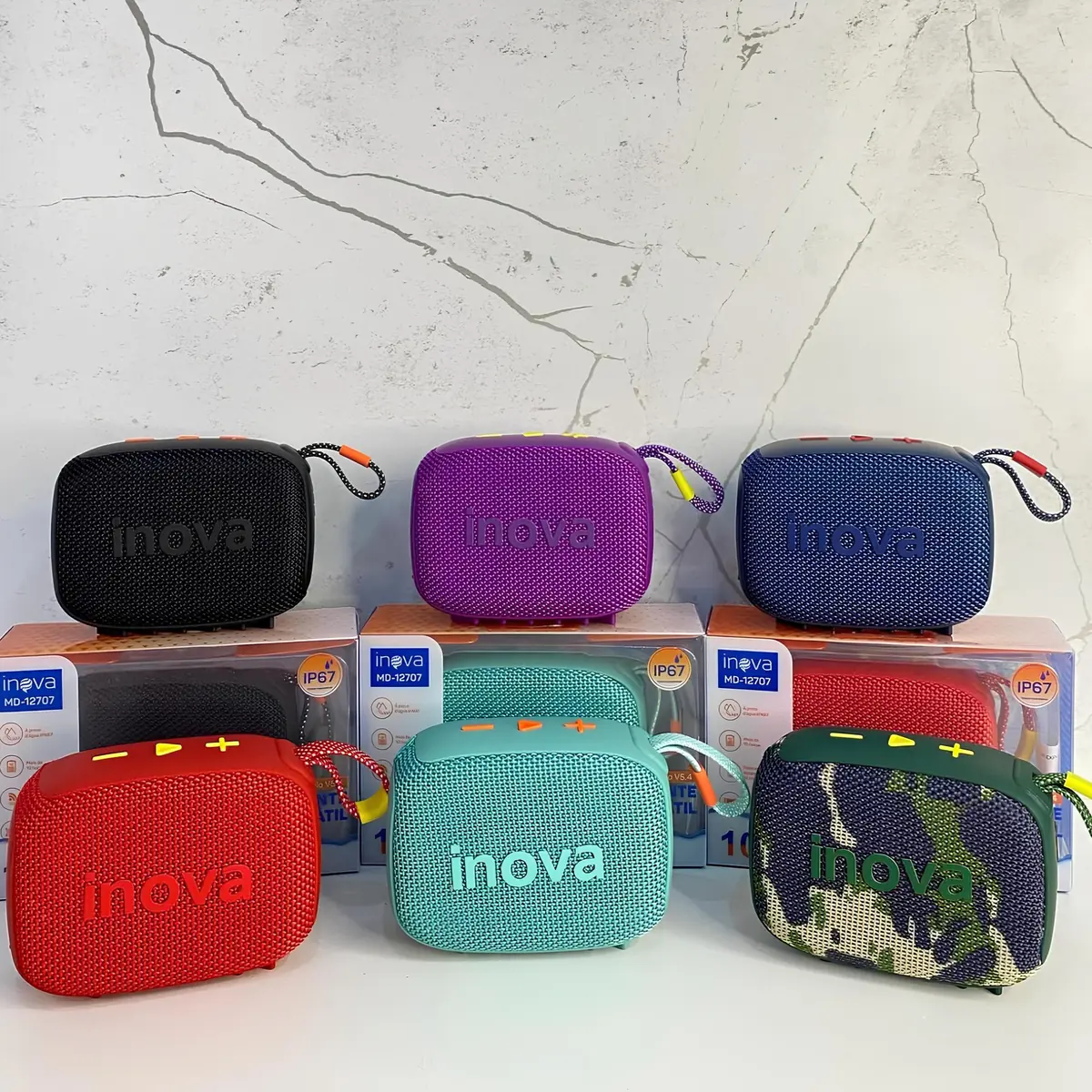 Caixa Som Bluetooth Portátil Tws Grave Potente Com Radio 15h