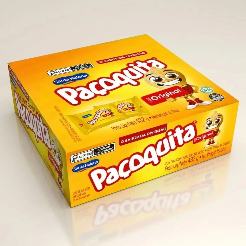 Caixa Paçoquita 432G Santa Helena Original (24Un)