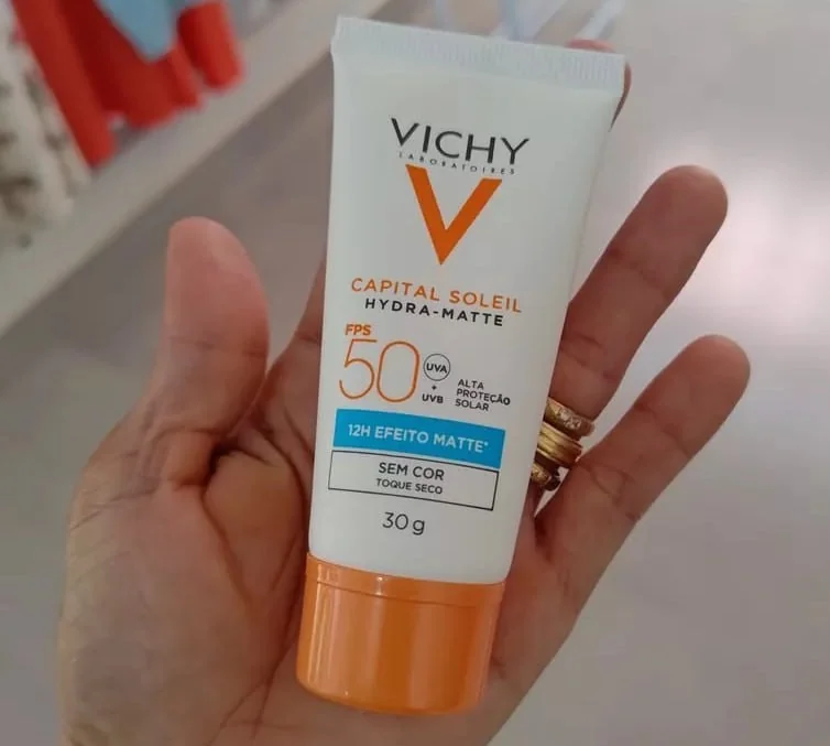 VERSÃO SEM COR, protetor da vichy é qualidade