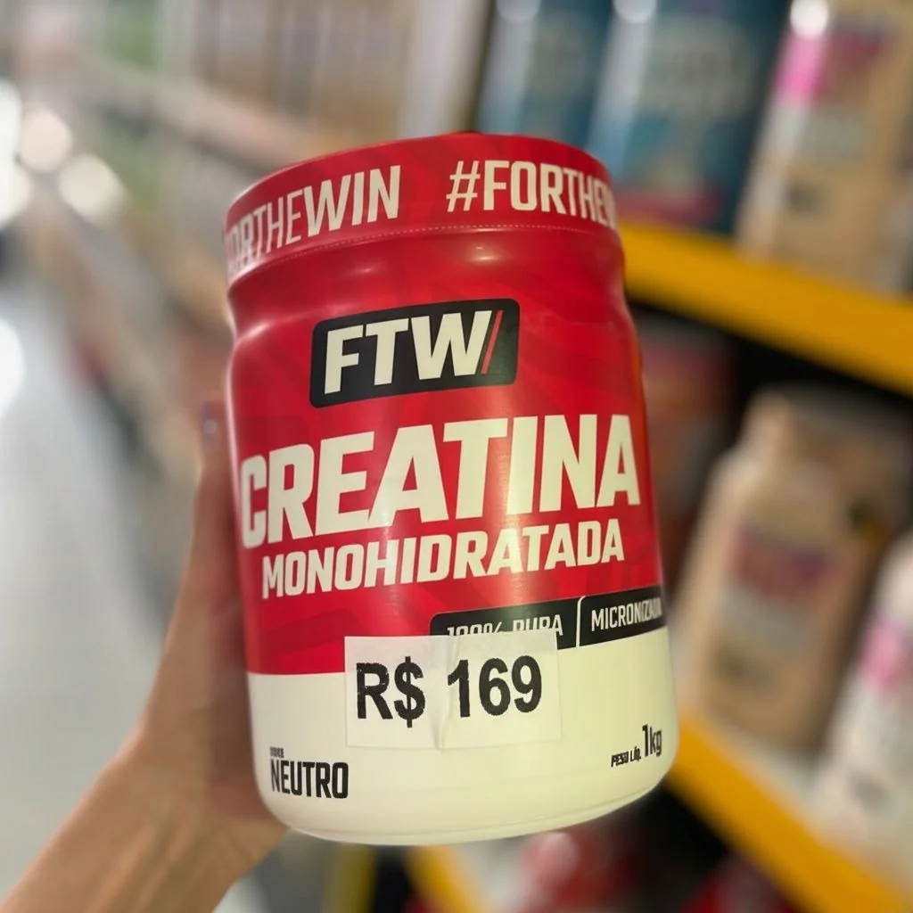Creatina Monohidratada 100% Pura Pote 1kg - Ftw Neutro