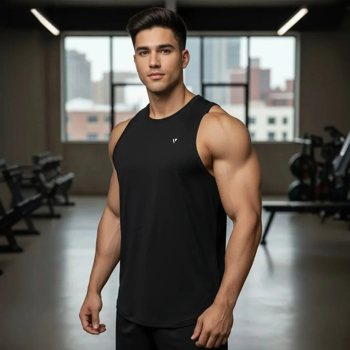 Regata Dry Fit Lisa Camiseta Masculina Academia Treino Voker