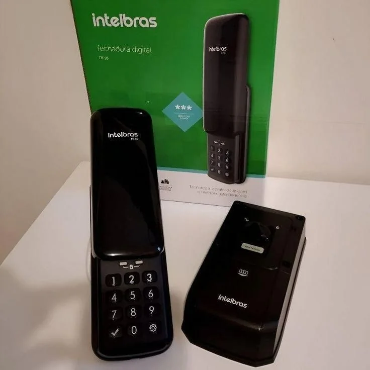 Fechadura Digital Interno e Externo FR 10 Preto Intelbras