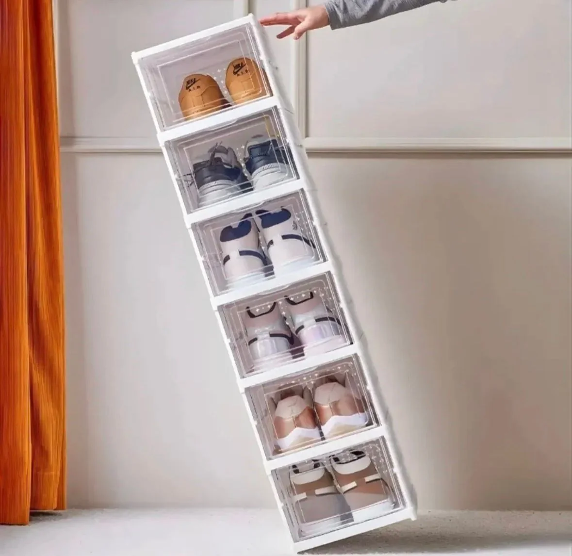 Sapateira Dobrável Vertical Empilhável 6 Andares