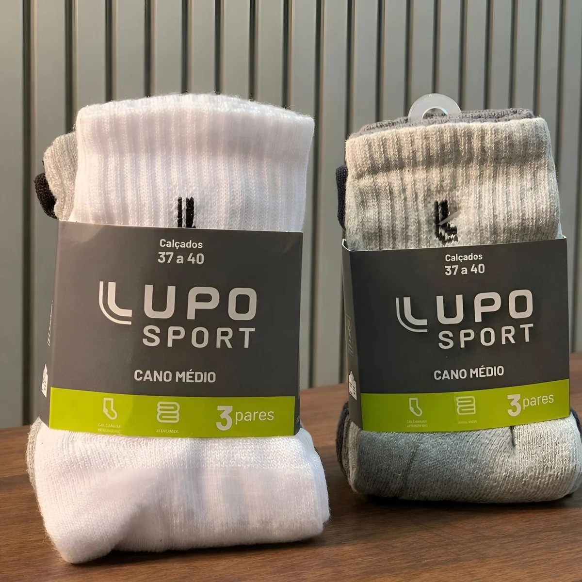 Kit 6 Pares Meias Lupo Cano Médio Alto