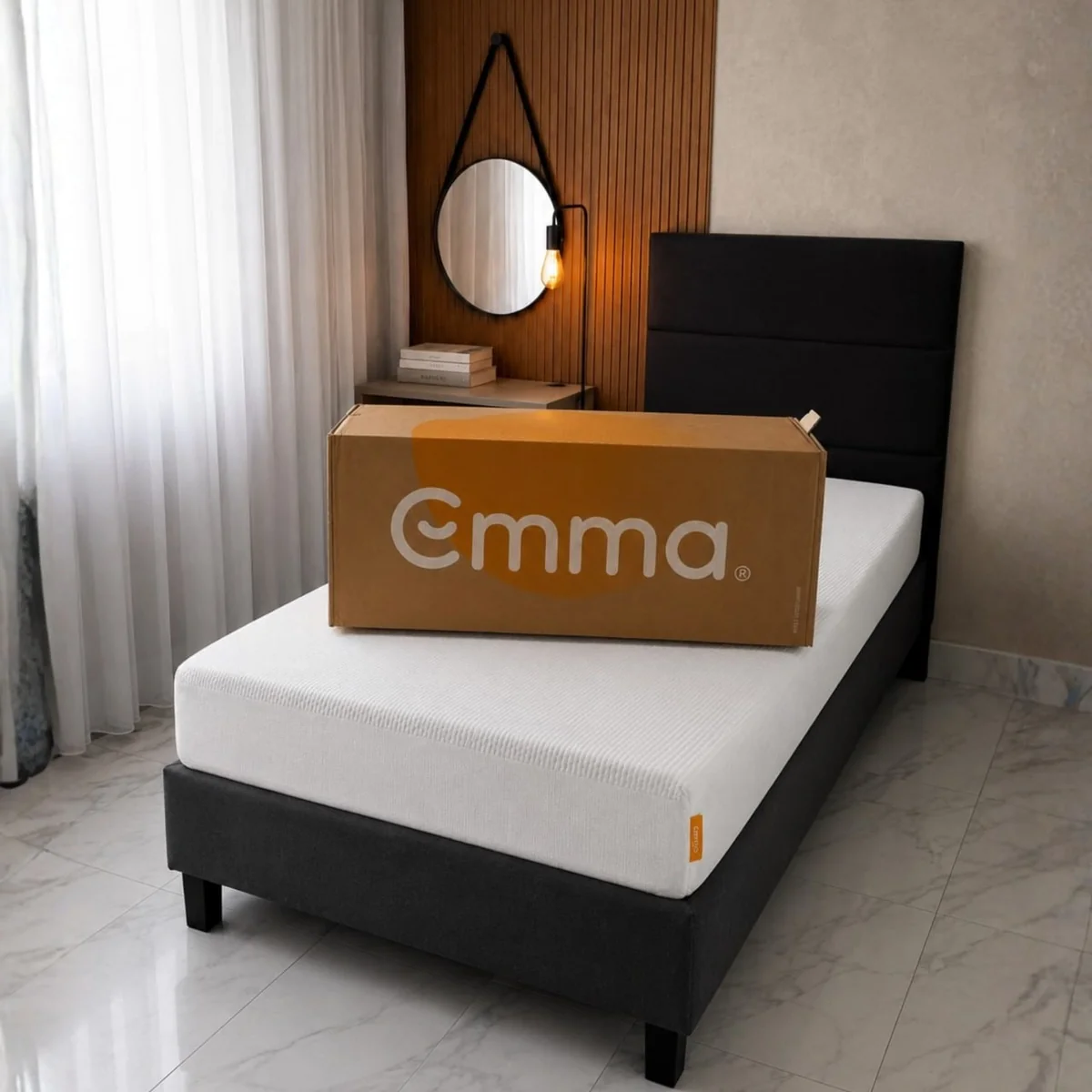 Colchão Emma Solteiro Basics D28 17cm Espuma Firme Conforto Diário  Embalado A Vácuo Branco
