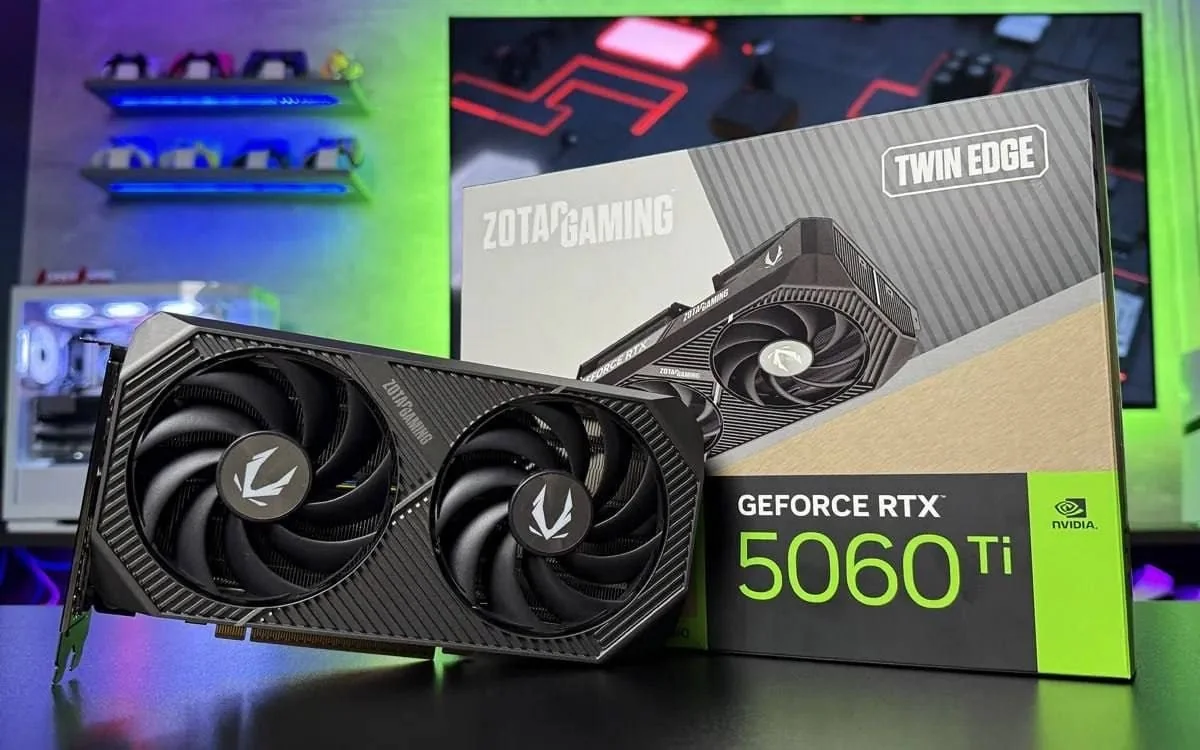 GPU NV RTX5060TI 16GB TWIN EDGE OC GDDR7 128BITS ZOTAC ZT-B50620H-10M