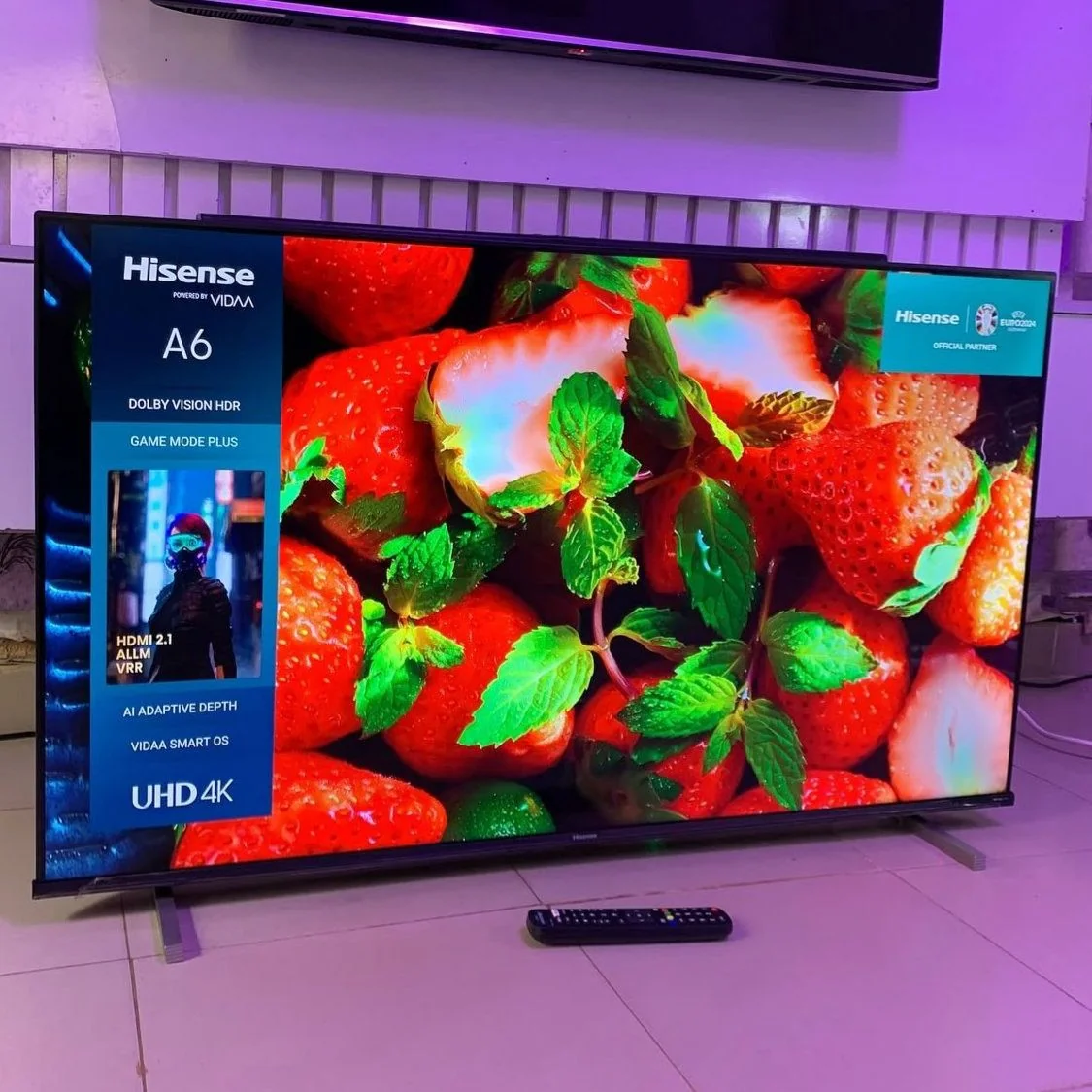 Hisense Smart TV UHD 4K QLED 50" Polegadas 50Q6QV com HDR10+, Dolby Atmos, Sports Mode, Game Mode Plus e Compatível com Alexa