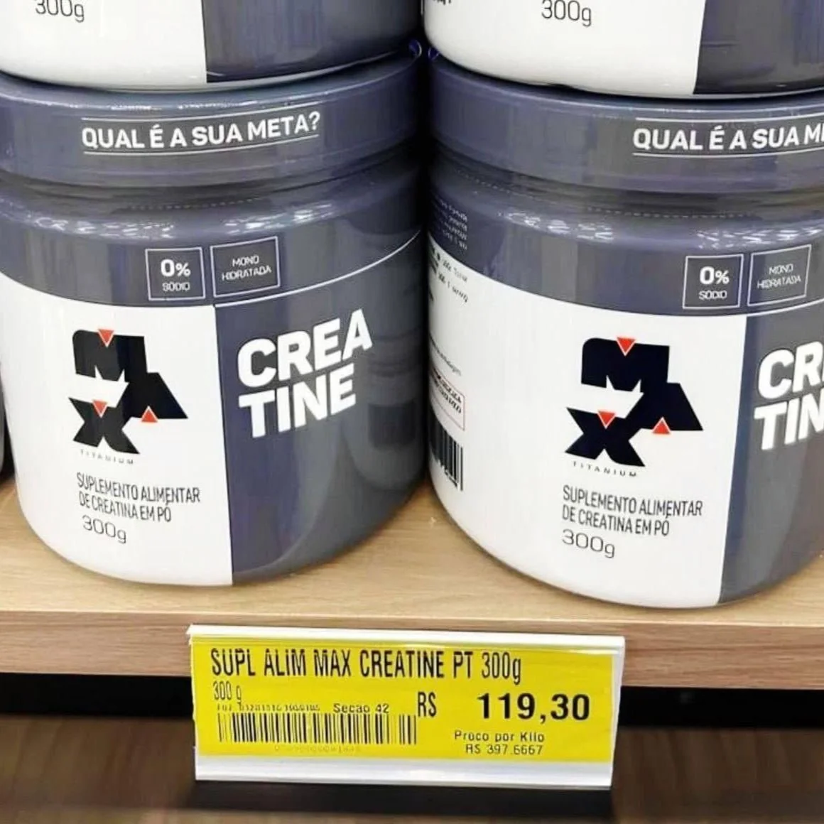 Max Titanium Creatina 300g Monohidratada