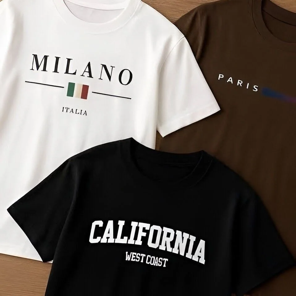 Kit 3 Camisetas Masculina 100% Algodão