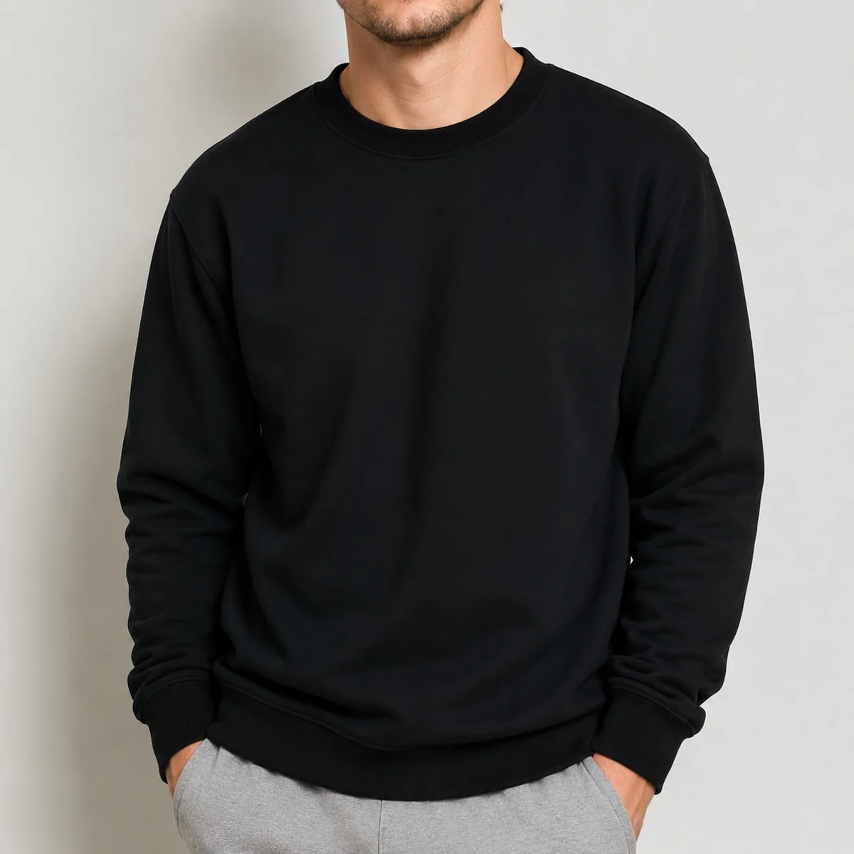 Blusa Moletom Gola Redonda Unissex Gola Careca Promoção