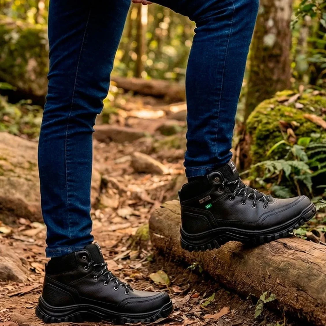 Bota Coturno Sandrini Core Hike Masculina Couro Sintético (2 cores)