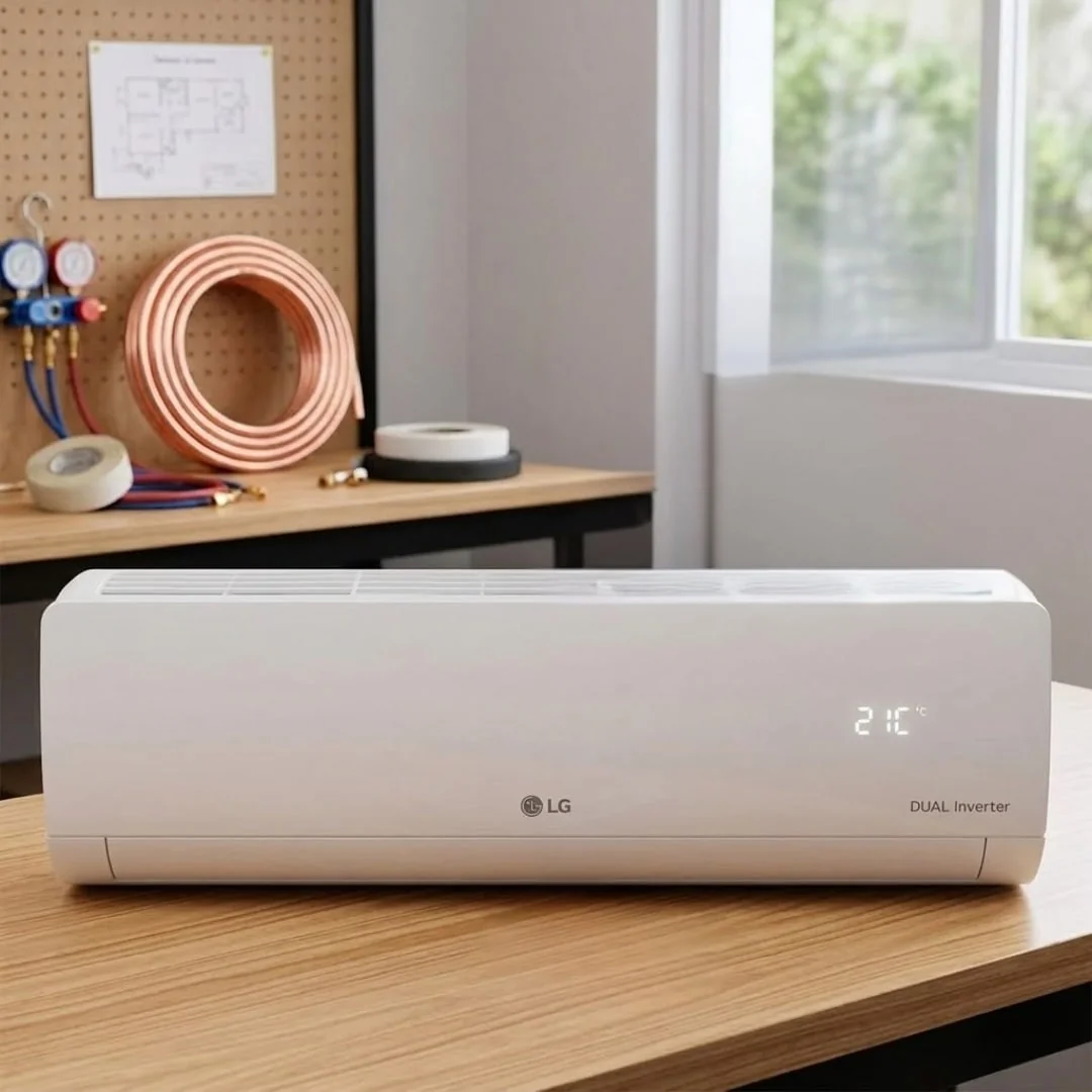 LG Ar Condicionado Split LG Dual Inverter AI Voice 12000 BTU/h Quente e Frio S3-W12JA31D - 220 Volts