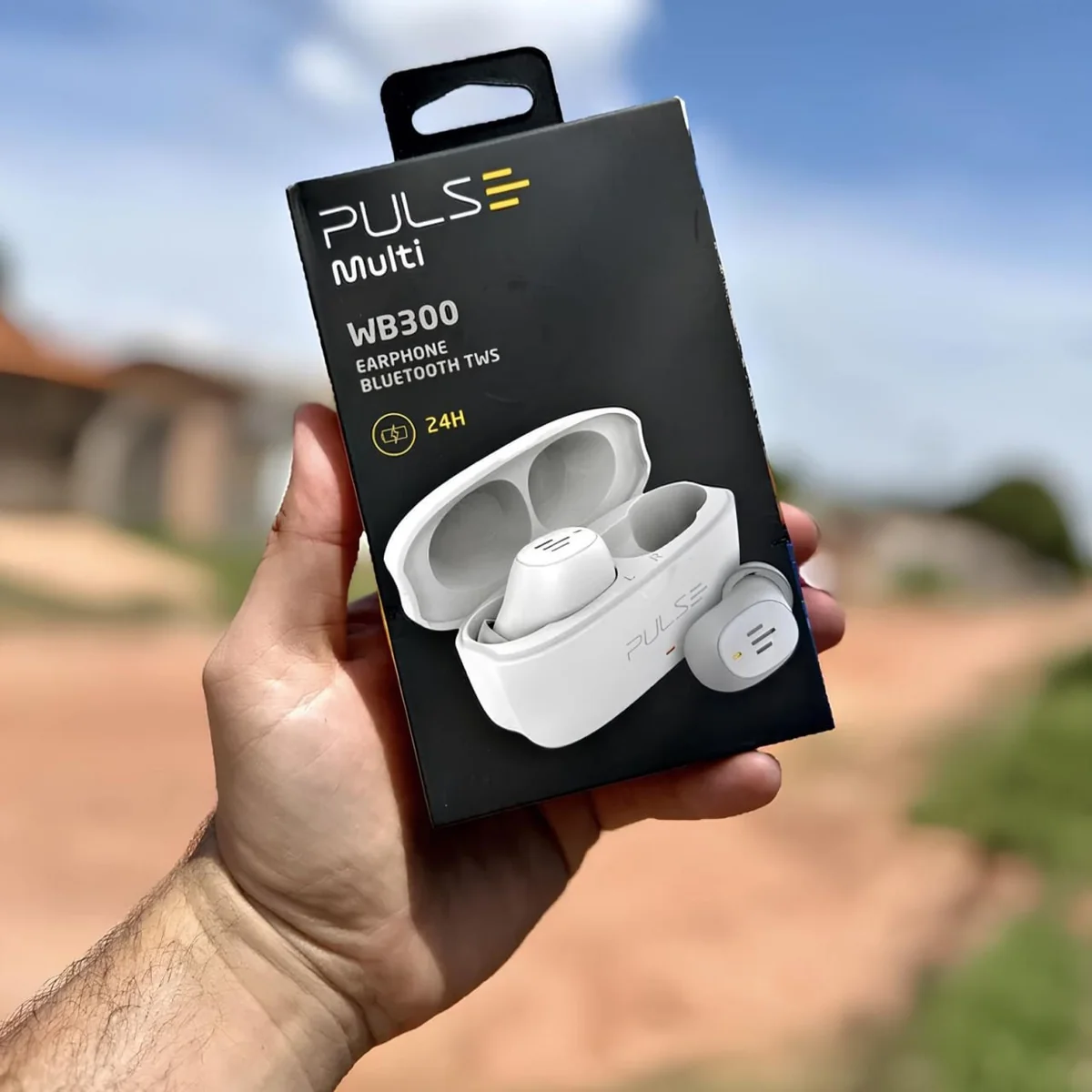 Fone De Ouvido Bluetooth Tws Wb300 Branco Pulse Extreme Bass 24h