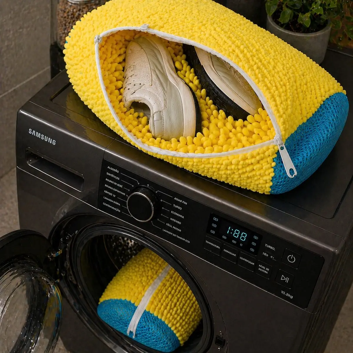 Saco De Lavagem para Sapatos Máquina de Lavar