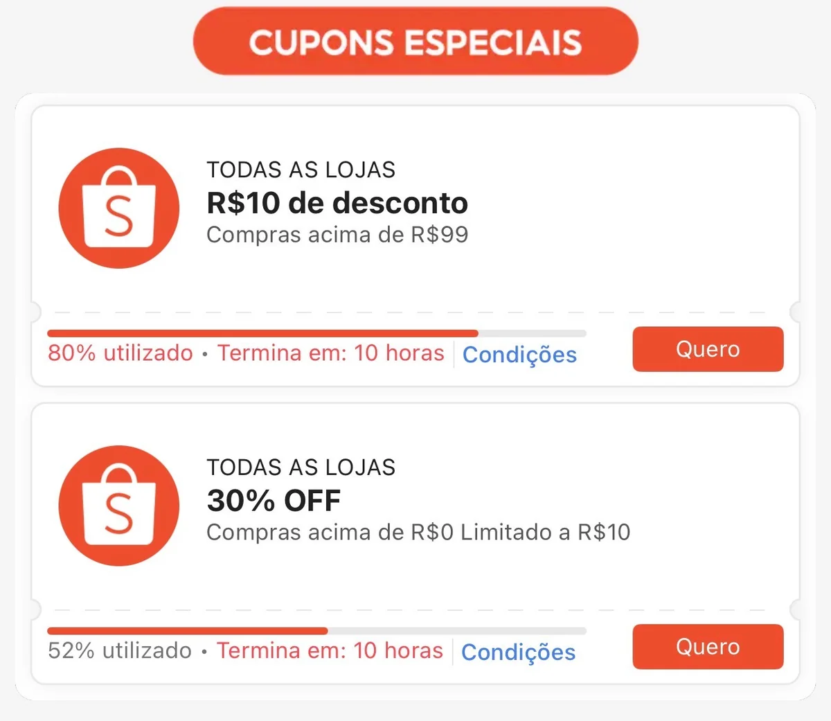 RENOVOU OS CUPONS SHOPEE corre, vai acabar rápido
