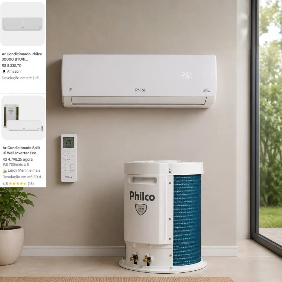 PREÇÃO ‼️GIGANTE DA PHILCO PRA GELAR O BAIRRO, INVERTER 30K BTUs 🤯🔝