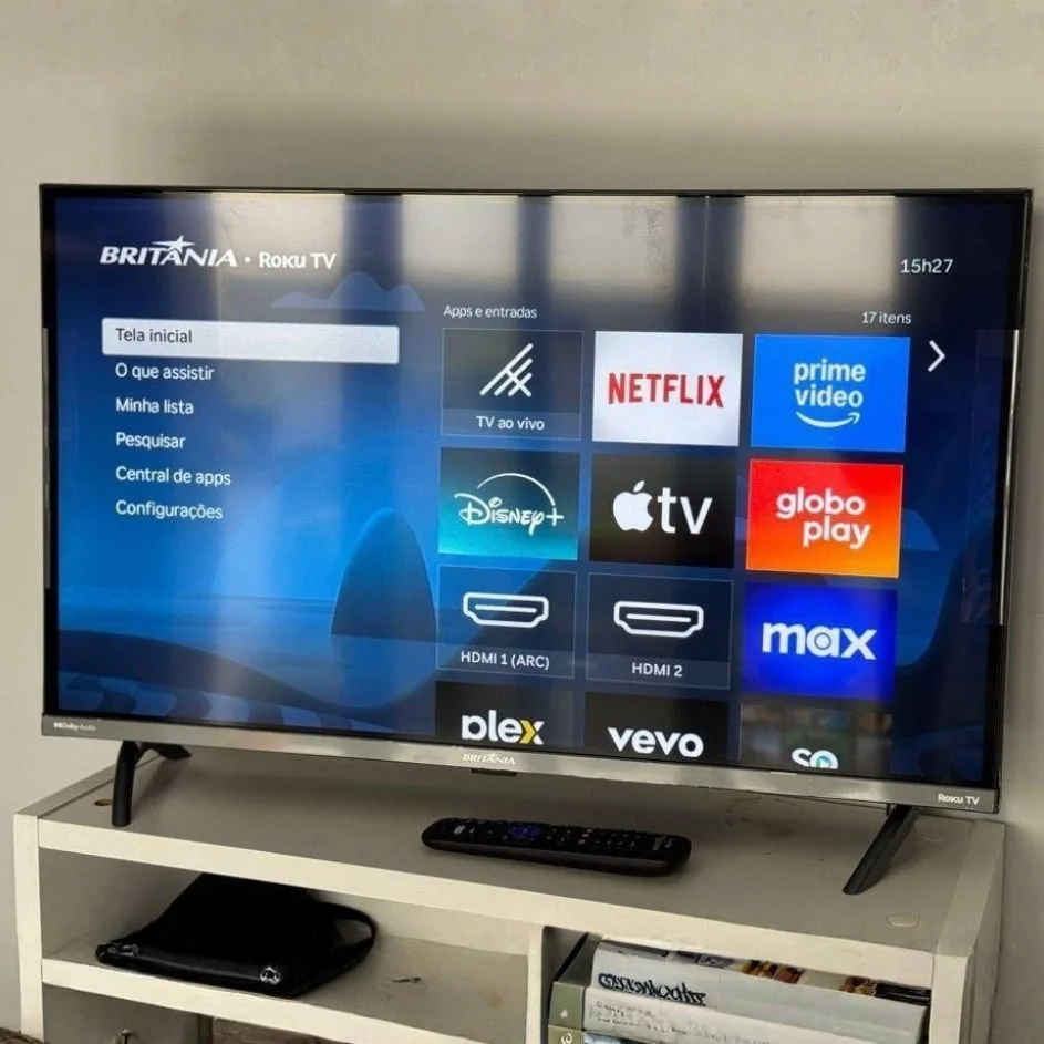 Smart Tv 43" Britânia Roku Tv Hdr10 Dolby Áudio B43cra