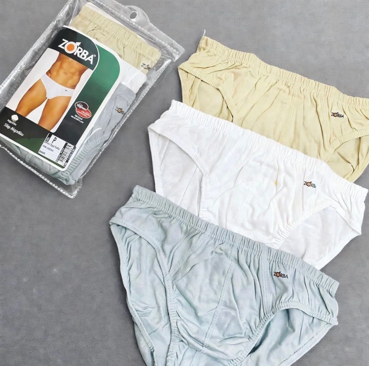 Kit 10 Cuecas Slip Algodão Zorba