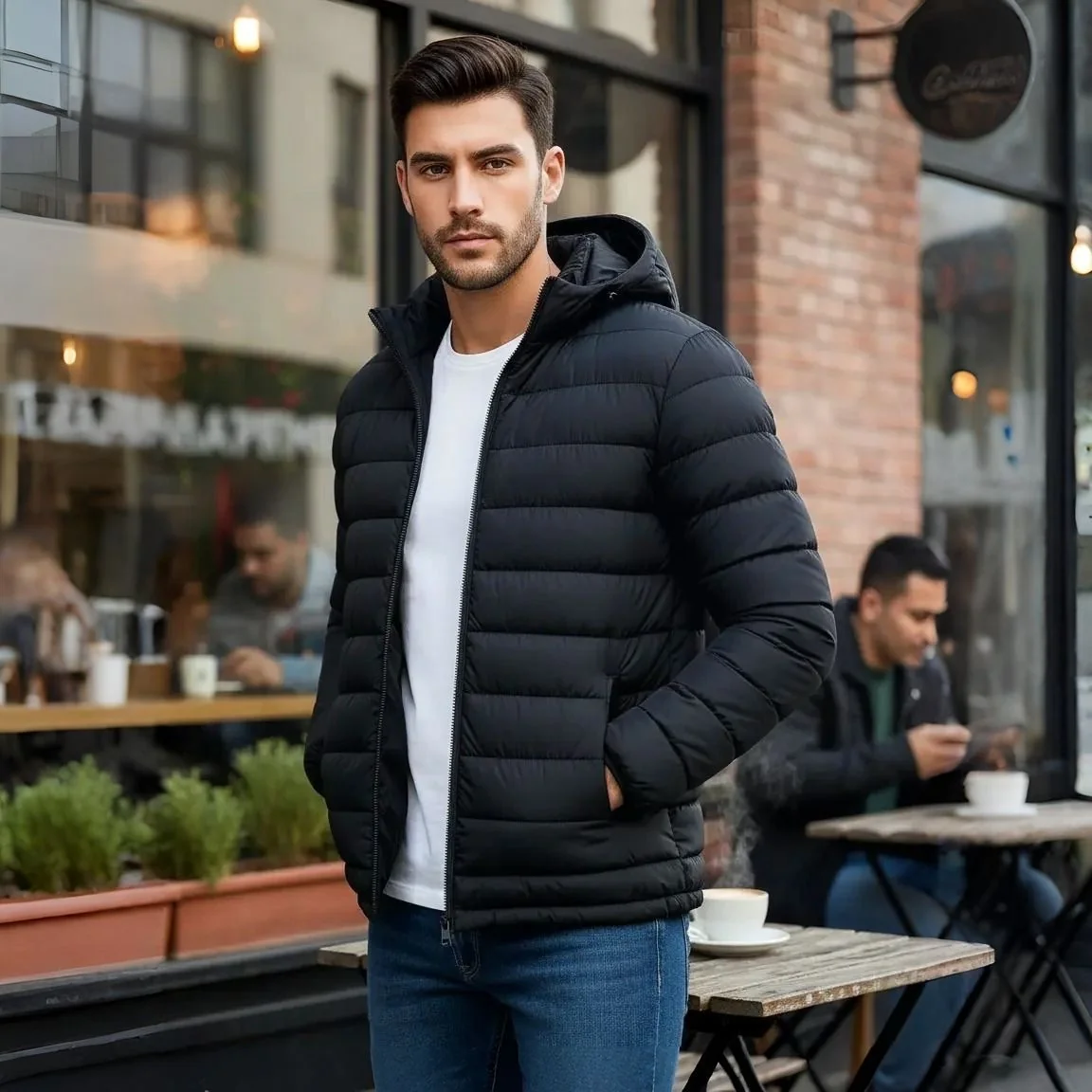 Jaqueta Puffer Inverno Blusa Impermeável